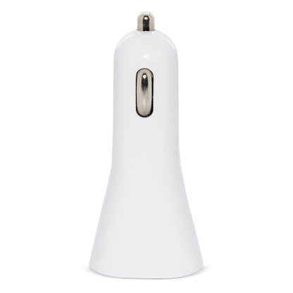 Cargador De Coche Doble Usb Blanco