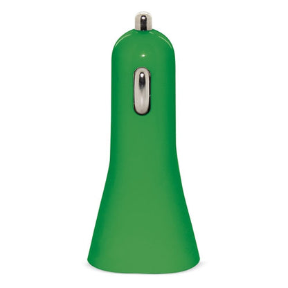 Cargador De Coche Doble Usb Verde