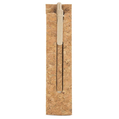 Boligrafo Corcho/Fibra De Trigo Con Funda Corcho