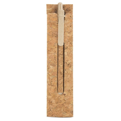 Boligrafo Corcho/Fibra De Trigo Con Funda Corcho