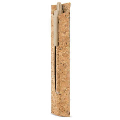 Boligrafo Corcho/Fibra De Trigo Con Funda Corcho