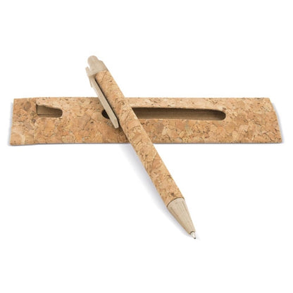 Boligrafo Corcho/Fibra De Trigo Con Funda Corcho