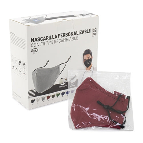 -Mascarilla Con Filtro Reutilizable Gran Confort