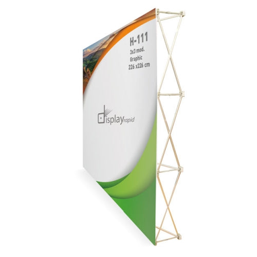 Pop Up Velcro 3X3 Con Trolley "Showroom"