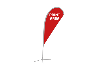 Soporte Bandera Forma Gota 2 M