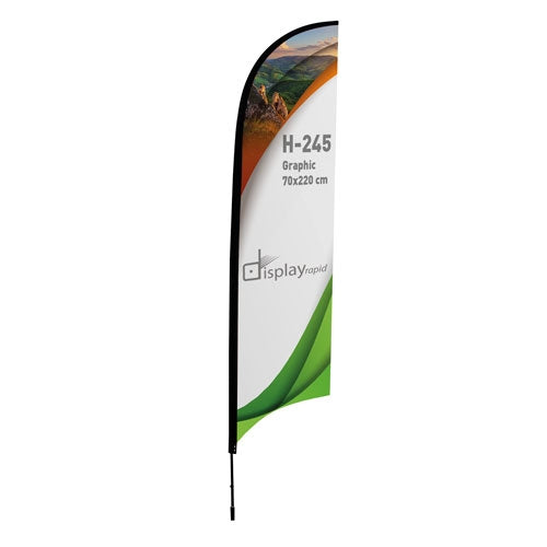 Soporte Bandera Forma Pluma 2 M