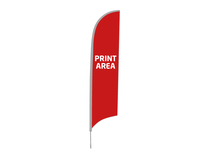 Soporte Bandera Forma Pluma 3 M
