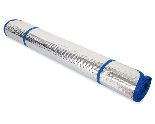 Parasol Metalico Coche 2 Caras Ribete Azul