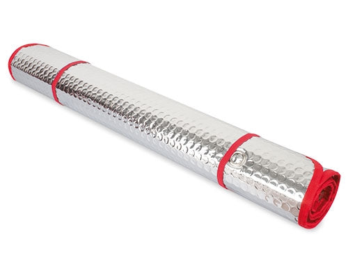 Parasol Metalico Coche 2 Caras Ribete Rojo