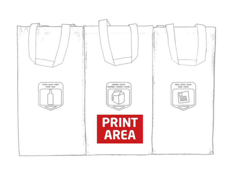 Bolsa Triple Eco Non Woven Laminada