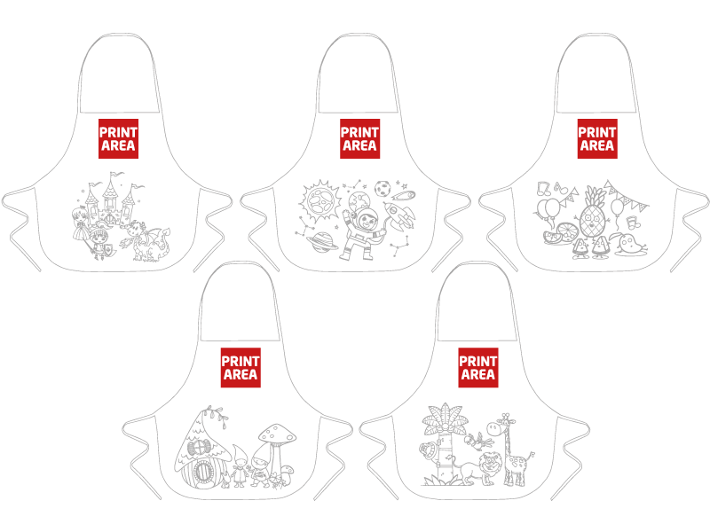 Delantal Infantil "Chispi"( Pack De 5)