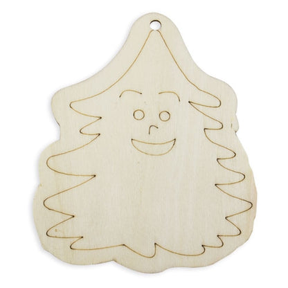 Set Piezas Madera Happy Christmas ( 4 Pcs)
