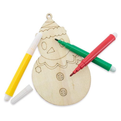 Set Piezas Madera Happy Christmas ( 4 Pcs)