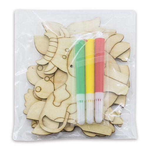 Set Piezas Madera Happy(4 Pcs)