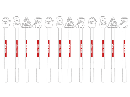 Set De Boligrafos Navideños "Natale" (4 Modelos)