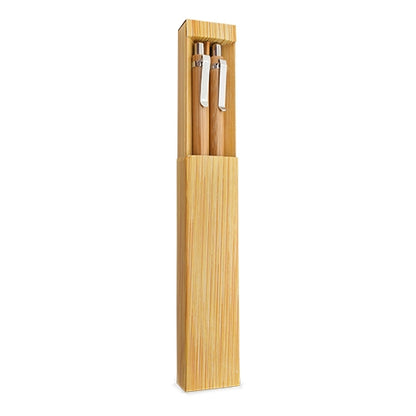 Set Boligrafo Y Portaminas Bambu "Elastic"