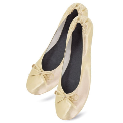 Zapatilla Plegable Oro (12 Pares) "Ballet"