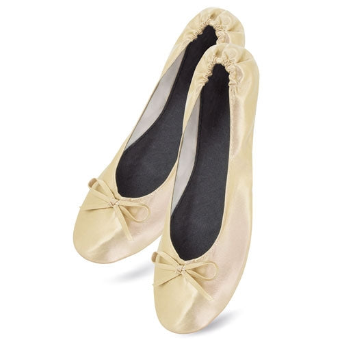 Zapatilla Plegable Oro (12 Pares) "Ballet"