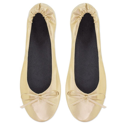 Zapatilla Plegable Oro (12 Pares) "Ballet"