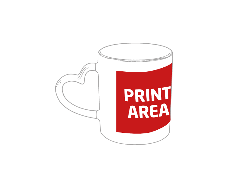 Mug Sublimacion Corazon