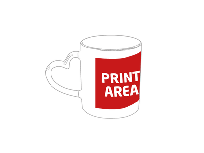 Mug Sublimacion Corazon